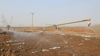 Poster - Application of reel sprinkler in farmland irrigation, North China