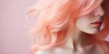 Close-up of a girls peach fuzz hair
