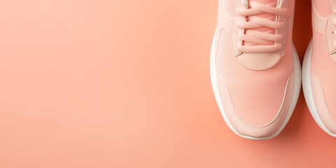 Sticker - sport sneakers in peach fuzz color