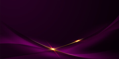 Wall Mural - Abstract purple background design with luxurious gold color. Vector illustration