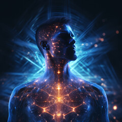 Wall Mural - Awakening the Spirit: Humanity's Connection to the Universe
