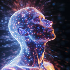 Wall Mural - Awakening the Spirit: Humanity's Connection to the Universe