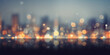 Design an abstract background with defocused city lights on a crisp winter night, symbolizing the start of a fresh year.