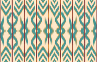  Ethnic abstract ikat art. Aztec ornament print. geometric ethnic pattern seamless  color oriental.  Design for background ,curtain, carpet, wallpaper, clothing, wrapping, Batik, vector illustration.