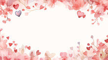 Valentine Background With Hearts