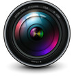 © Cobalt - Camera photo lens, 3d icon illustration.