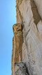 Rock face in El Morro National Monument, New Mexico