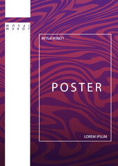 Wall Mural - colorful modern poster. trendy violet patterns. metaverse and cyberspace. flyer, booklet and leaflet