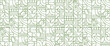 © Roisa - Green and white modern minimalist mid century neo geometric mosaic bauhaus style banner pattern abstract vector illustration with outline nature shapes. Abstract eco agriculture banner background