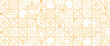 White and yellow vector modern banners with abstracts outline nature shapes geometric mosaic