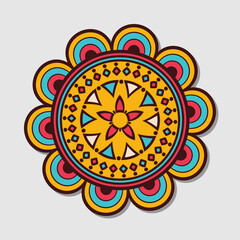 Wall Mural - Colorful mandala vector