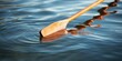 Wooden Oar for Canoeing and Exercising in Brown. Copy Space Available for Fun and Adventure