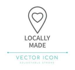 Wall Mural - Locally Made Product Line Icon