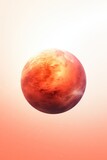 Fototapeta Kosmos - Exoplanet isolated on white background