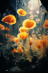Poster - Abstract elegance in the emanation of an eerie and dangerous presence within the flora.