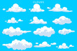 seamless pattern with clouds, seamless background with clouds