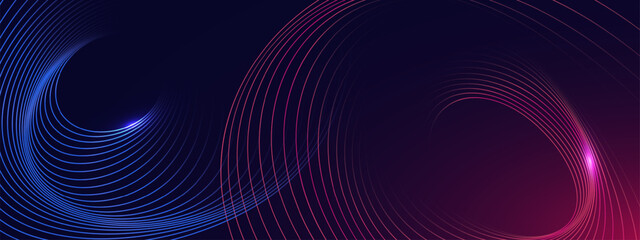 Blue gradient abstract background, technology hi-tech futuristic template. Vector illustration