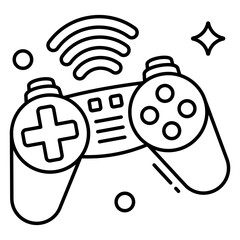 Modern design icon of gamepad