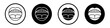 Mouth icon set. open jaw vector symbol in black filled and outlined style.