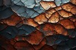 Close-up of cracked soil creating a natural abstract mosaic pattern