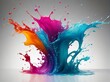abstract background with splash mix color 