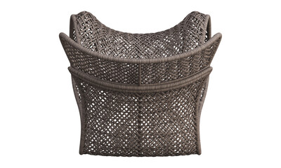 Wall Mural - Modern wicker rattan outdoor chair. 3d render