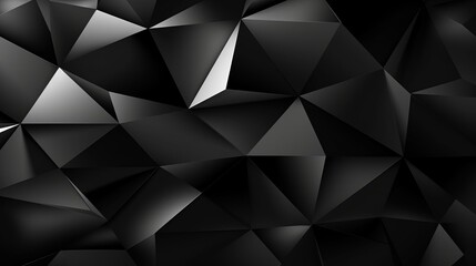 Wall Mural - Black white abstract background. Geometric shape. Lines, triangles. 3d effect. Light, glow, shadow. Gradient. Dark grey, silver. Modern, futuristic. Design concept. Wallpaper concept. Abstract concept