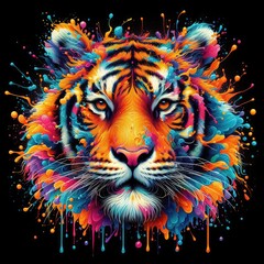  Ethereal Tiger Visage Ballet, GENERATIVE AI