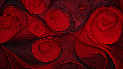 red pattern, abstract background of intricate patterns in red colors, red and gold background with a