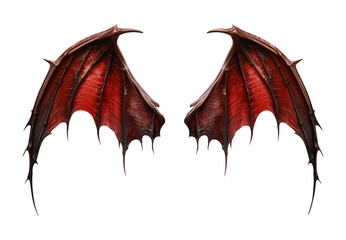 Wall Mural - Devil Wings Isolated on Transparent Background
