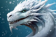 Magic art fantasy dragon illustration reptile animal monster creature white