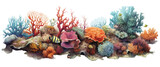 Fototapeta Fototapety do akwarium - watercolor coral reef