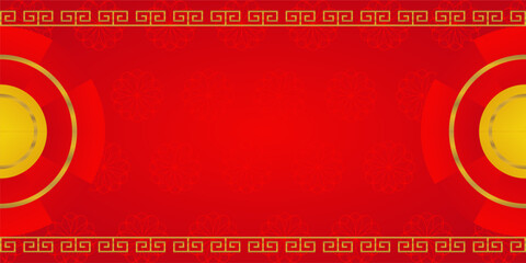 Wall Mural - chinese new year abstract background. free copy space area design, vector for banners, greeting cards, posters, social media, web, covers.