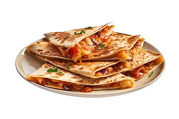 Wall Mural - Quesadillas on a plate