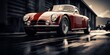 A sport vintage classic car. Life style concept. Race, speed, elegance theme, Generative AI