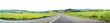 Picturesque countryside road landscape, cut out