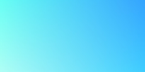 Poster - wide bright turquoise gradient background