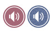 © Selintasnusantara - Sound icon symbol gray and red background