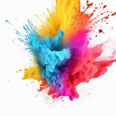 Wall Mural - paint abstract powder explosion motion colors holi burst splashing textured explode dust art smoke splat