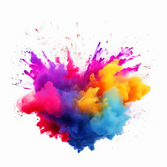 Canvas Print - paint abstract art explosion colored powder background holi texture splash splatter explode ink design b