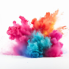 Canvas Print - abstract paint powder motion dust explosion art holi spray splashing fantasy explode backgrounds colors