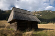 Chata, szałas pasterski, polana Chochołowska w Tatrach Zachodnich.