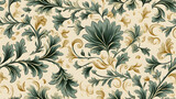 Fototapeta  - Vintage William Morris style victorian floral pattern seamless