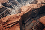 Fototapeta  - Aerial view of a beautiful canyon landscape