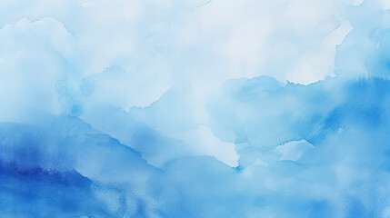 Wall Mural - abstract blue and white watercolor background design