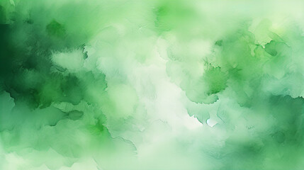 Wall Mural - A abstract bdark green and white watercolor background design	