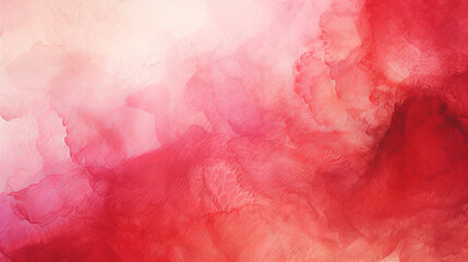 Wall Mural - A abstract bright red and white watercolor background design, looks like smoke