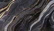 Tło abstrakcyjne do projektu, czarny marmur, krzywa tekstura i wzór w kształcie fal	