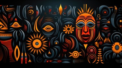  Discover the Beauty of African Folk Art-inspired Abstract Patterns as Stunning Backgrounds
