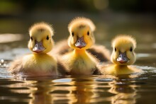 Ducklings Or Goslings: Fuzzy Baby Ducklings
